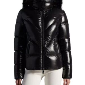 Moncler Celac Shiny Black Puffer